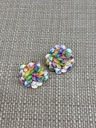 Multi-Color Clip-on Earrings