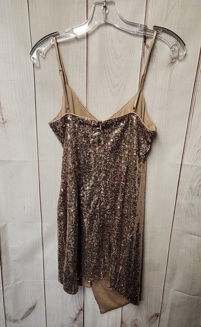 Lulus Women's Size S Beige Sequined Dress