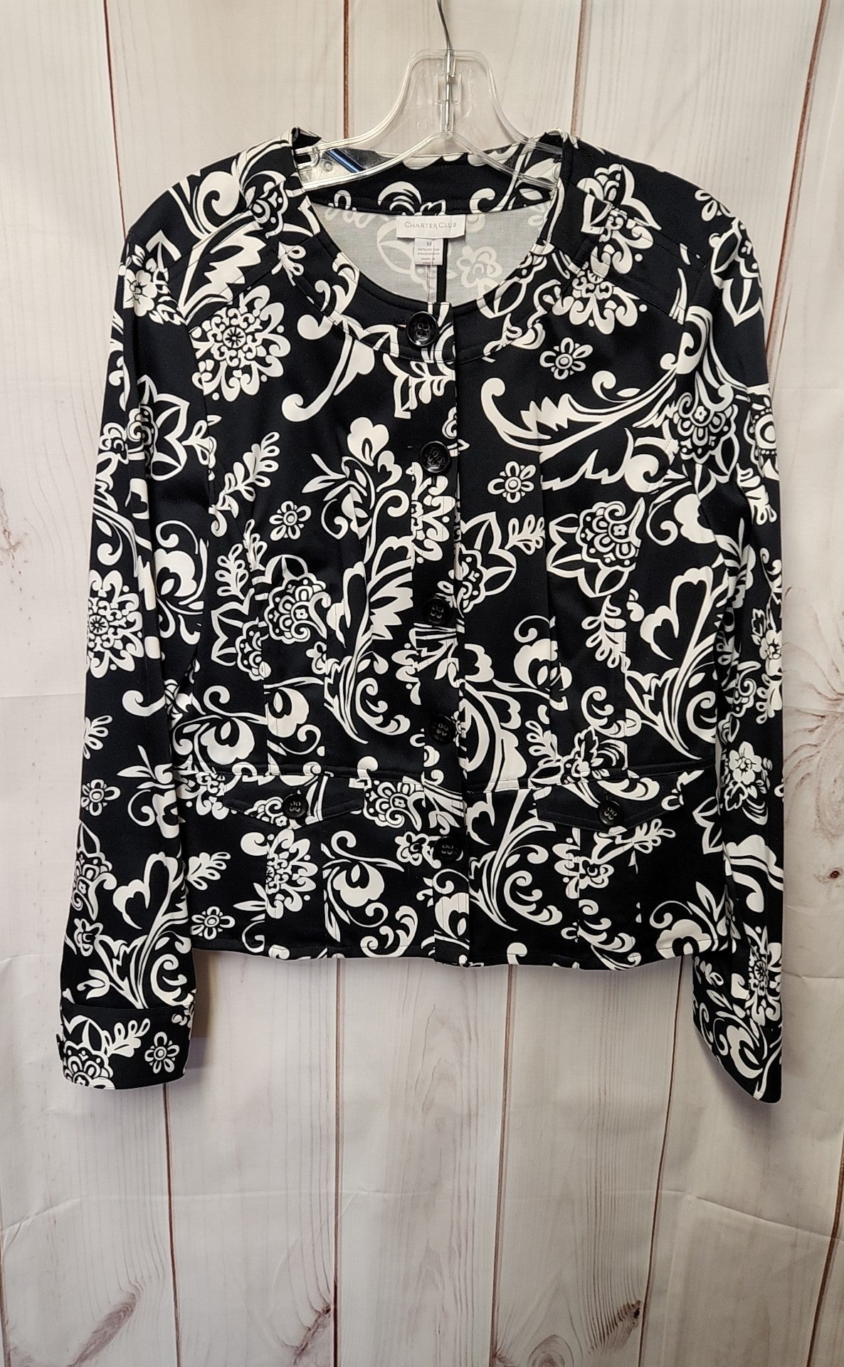 Charter Club Women's Size M Black Jacket