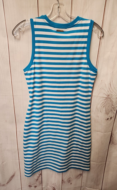 NWT Michael Kors Women's Size S White & Blue Dress