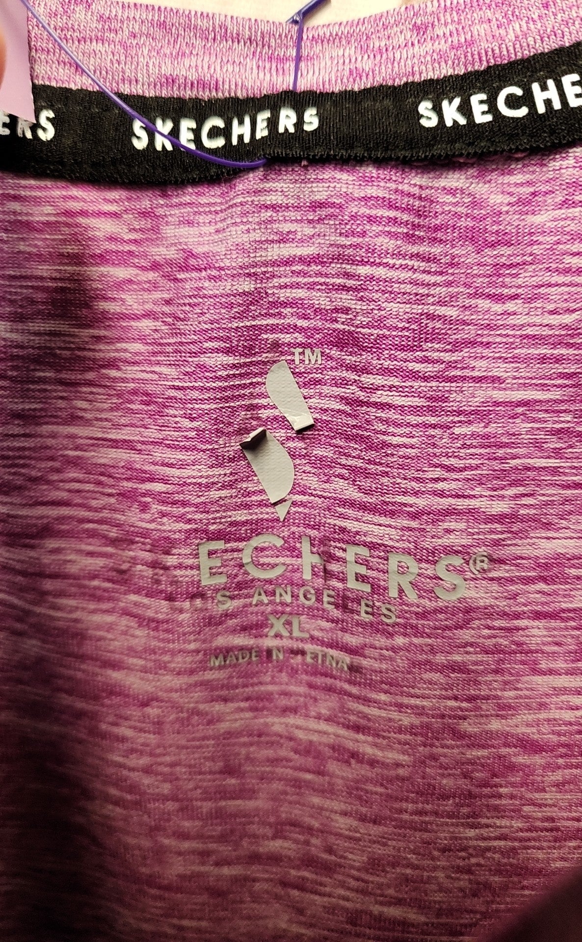 Skechers Women's Size XL Purple Short Sleeve Top