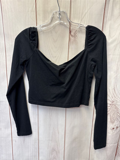 TNA Women's Size M Black Long Sleeve Top