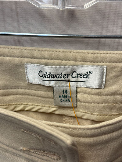 Coldwater Creek Women's Size 14 Tan Pants