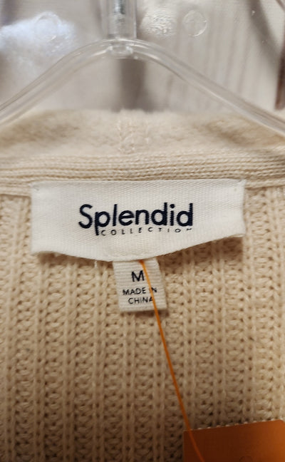 Splendid Women's Size M Beige Knit Hoodie