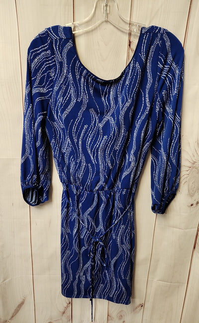 White House Black Market Women's Size S Blue Dress