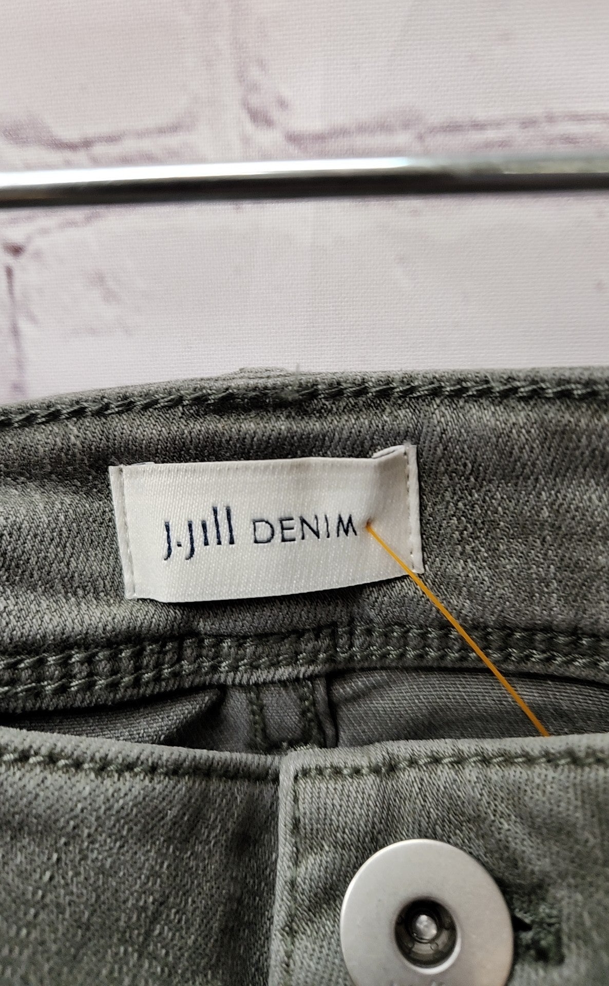 J Jill Women's Size 34 (18/1X) Green Jeans Authentic Fit Slim Ankle