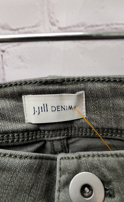 J Jill Women's Size 34 (18/1X) Green Jeans Authentic Fit Slim Ankle