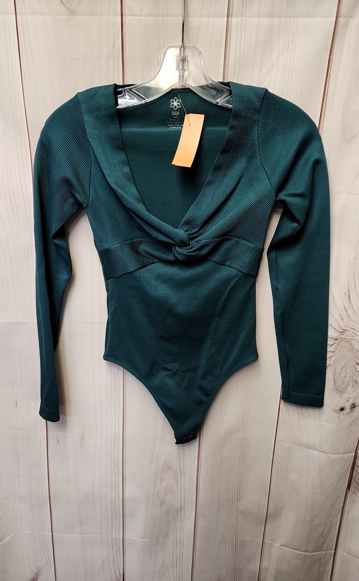Aura Women's Size Small/Medium Green Bodysuit
