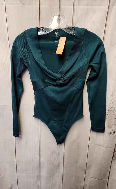Aura Women's Size Small/Medium Green Bodysuit