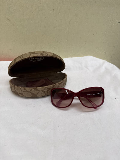 Coach Maroon Floral Sunglasses S2044 WITH CASE