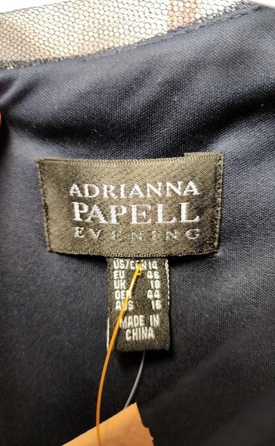 NWT Adrianna Papell Women's Size 14 Navy Dress