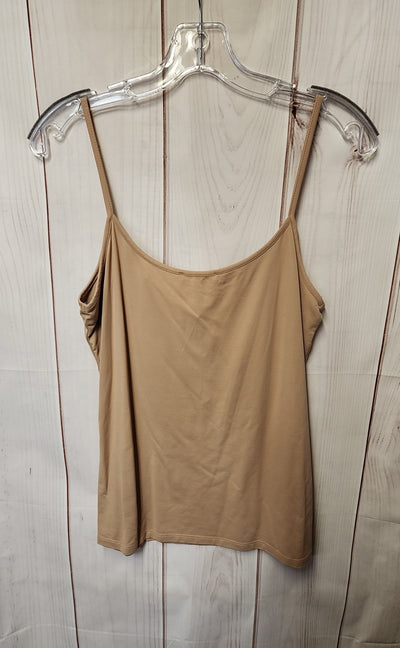 Zara Women's Size L Beige Sleeveless Top