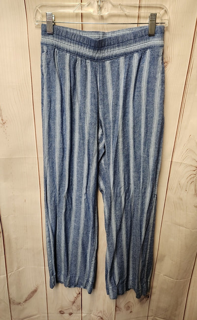 Old Navy Women's Size XS Blue Pants High Rise Wide Leg