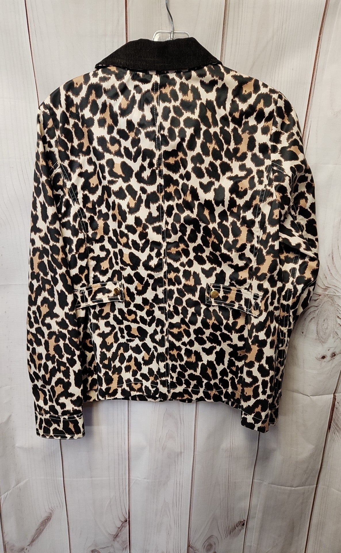 J Crew Women's Size XS Brown Animal Print Jacket