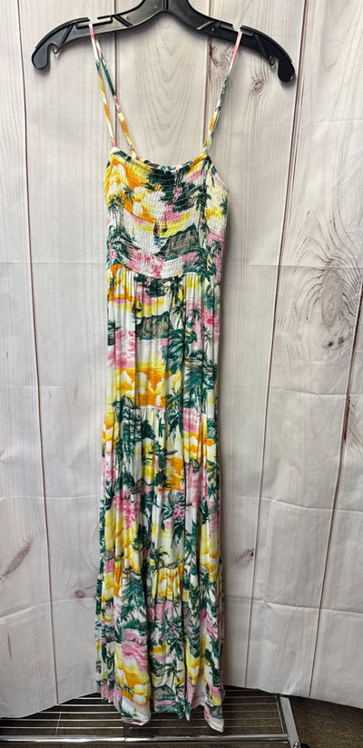 BB Dakota Women's Size XS Yellow Floral Dress