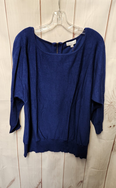 Joseph A Women's Size XL Blue 3/4 Sleeve Top