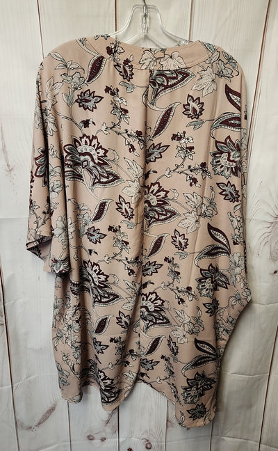 Vince Camuto Women's Size One Size Pink Floral Cardigan