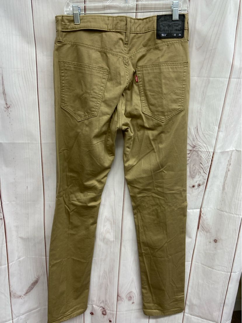 Levis Men's Size 33x34 Tan Pants