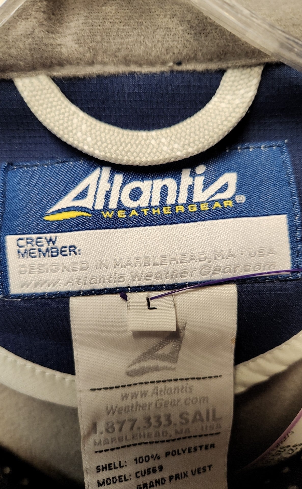 NWT Atlantis Weathergear Women's Size L Blue Vest