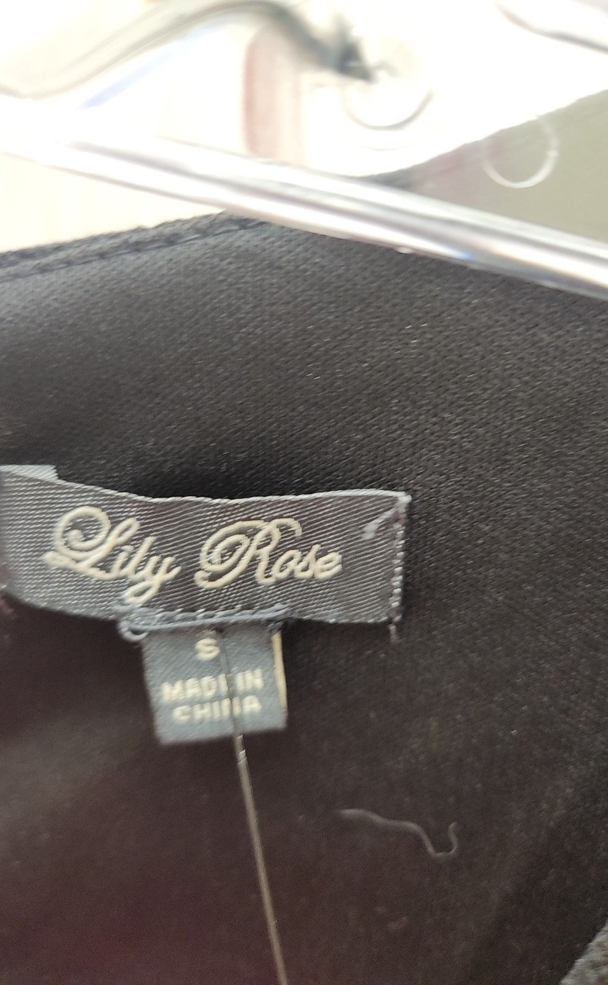 Lily Rose Women's Size S Black Floral Romper