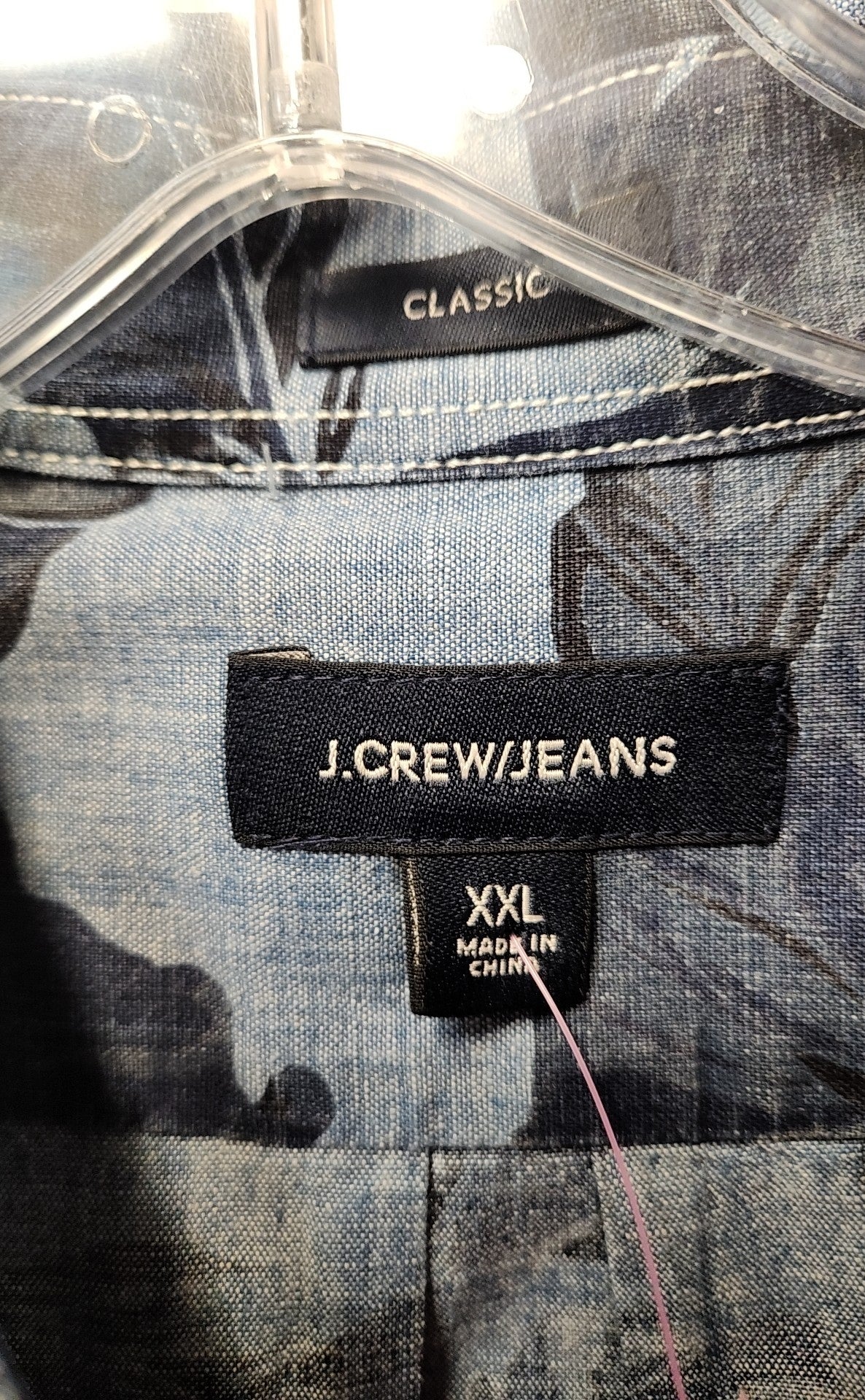 J Crew Men's Size XXL Blue Shirt