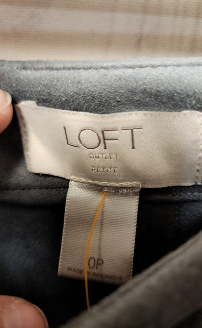 Loft Women's Size 0 Petite Gray Skirt