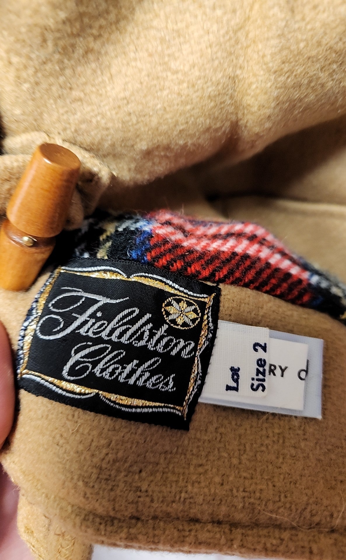 VTG Fieldston Clothes Girl's Size 2 Tan Coat