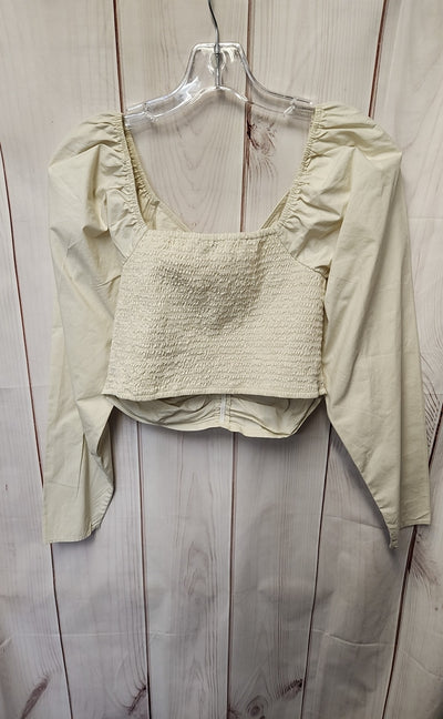 NWT American Eagle Women's Size M White Long Sleeve Top