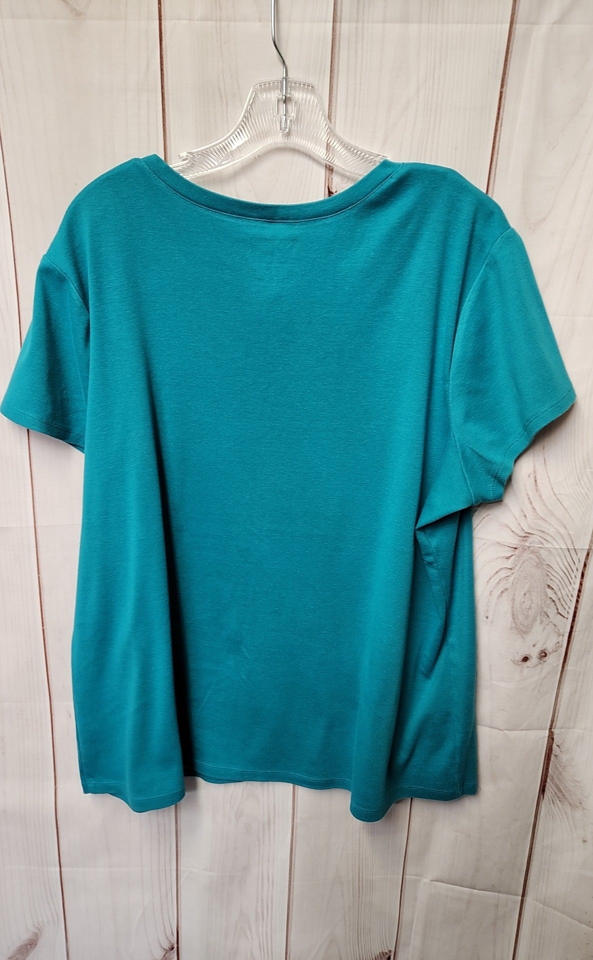 Cato Women's Size 22/24 Teal Short Sleeve Top