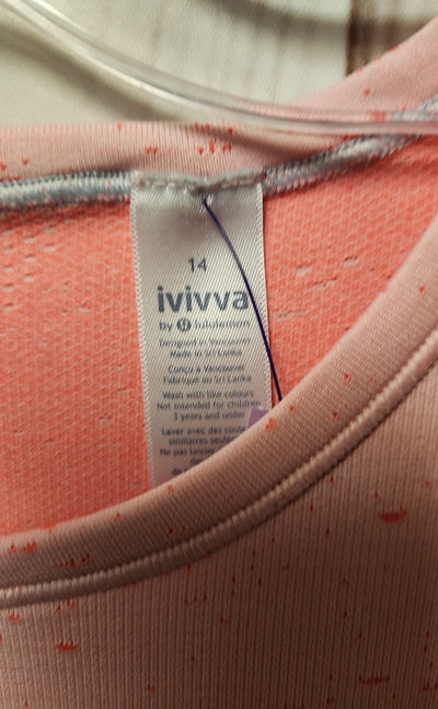 Ivivva - Lululemon Girl's Size 14 Pink Shirt