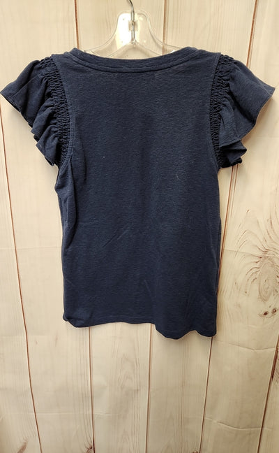 Loft Women's Size XS Navy Short Sleeve Top
