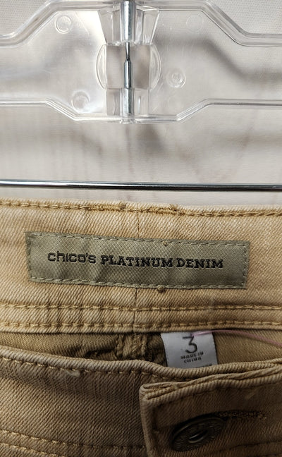 Chico's Women's Size 3 = US 16 Brown Jeans