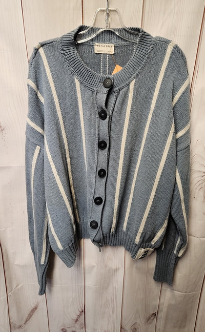We the Free Women's Size M Blue Cardigan