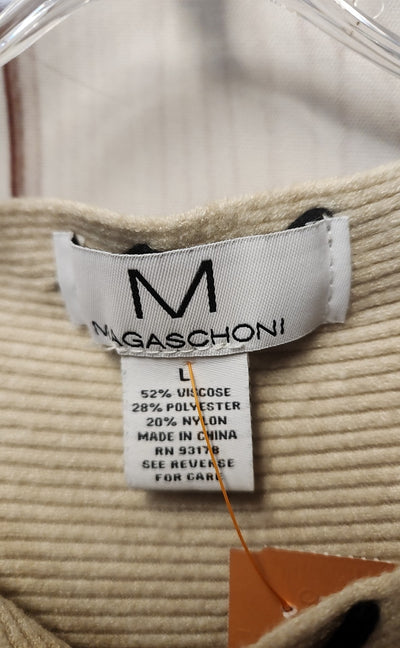 Magaschoni Women's Size L Beige Sweatshirt