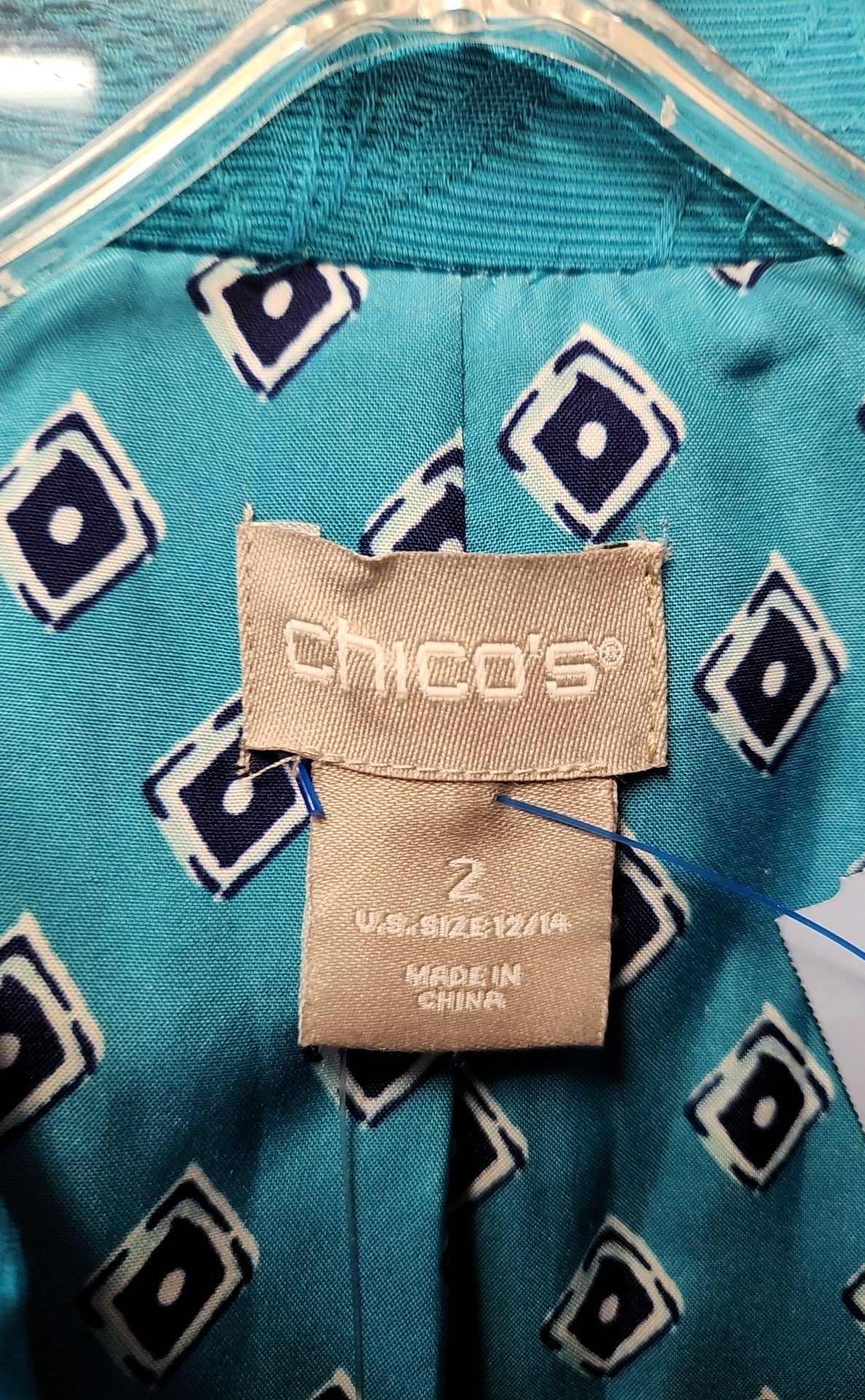NWT Chico's Women's Size L Blue Jacket