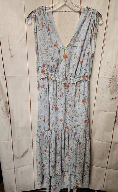 Banana Republic Women's Size 6 Light Blue Floral Dress