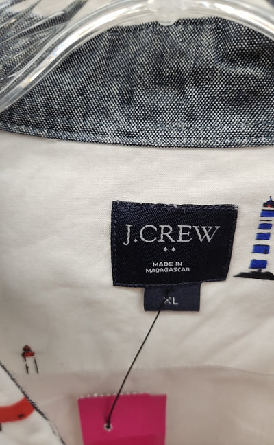 J Crew Men's Size XL White Shirt
