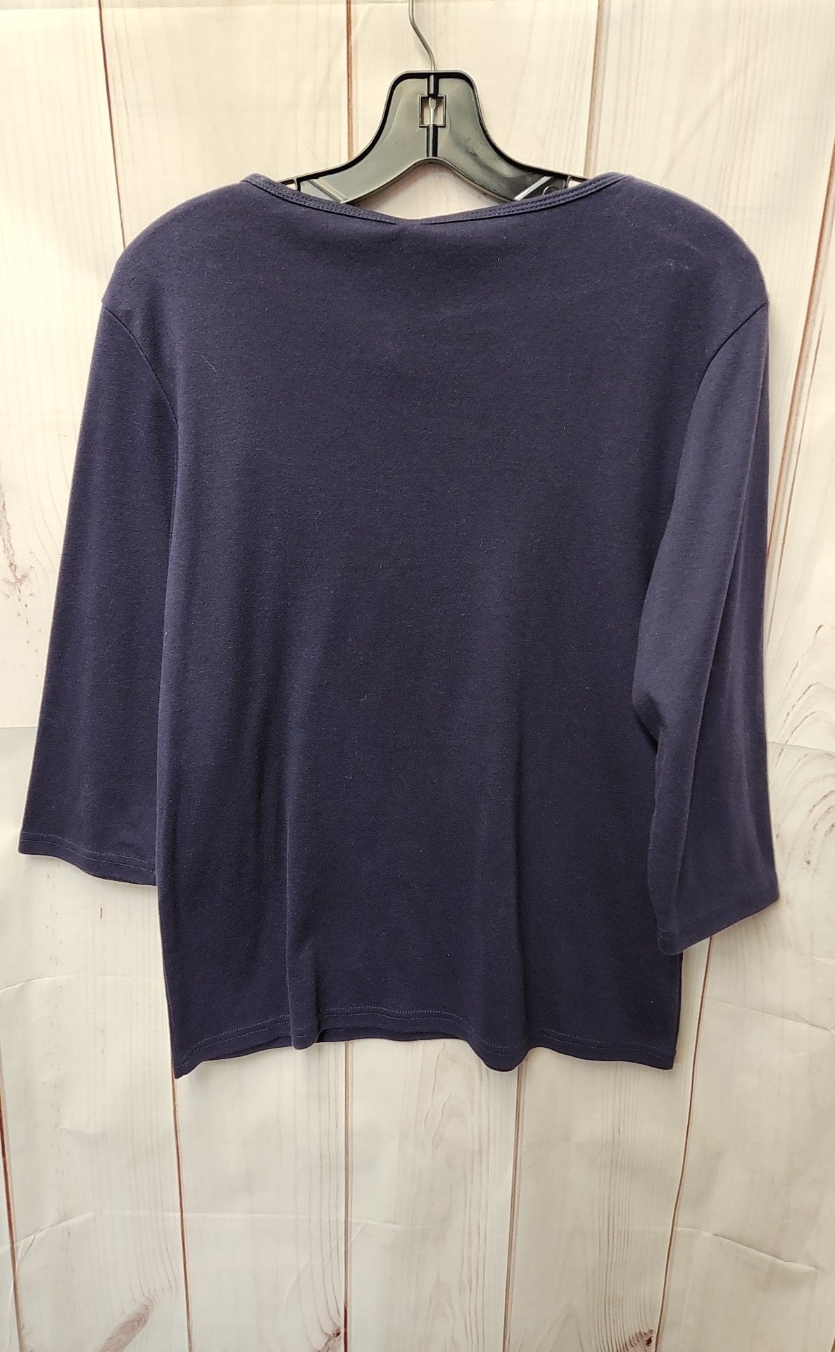 Decorated Originals Women's Size L Navy 3/4 Sleeve Top