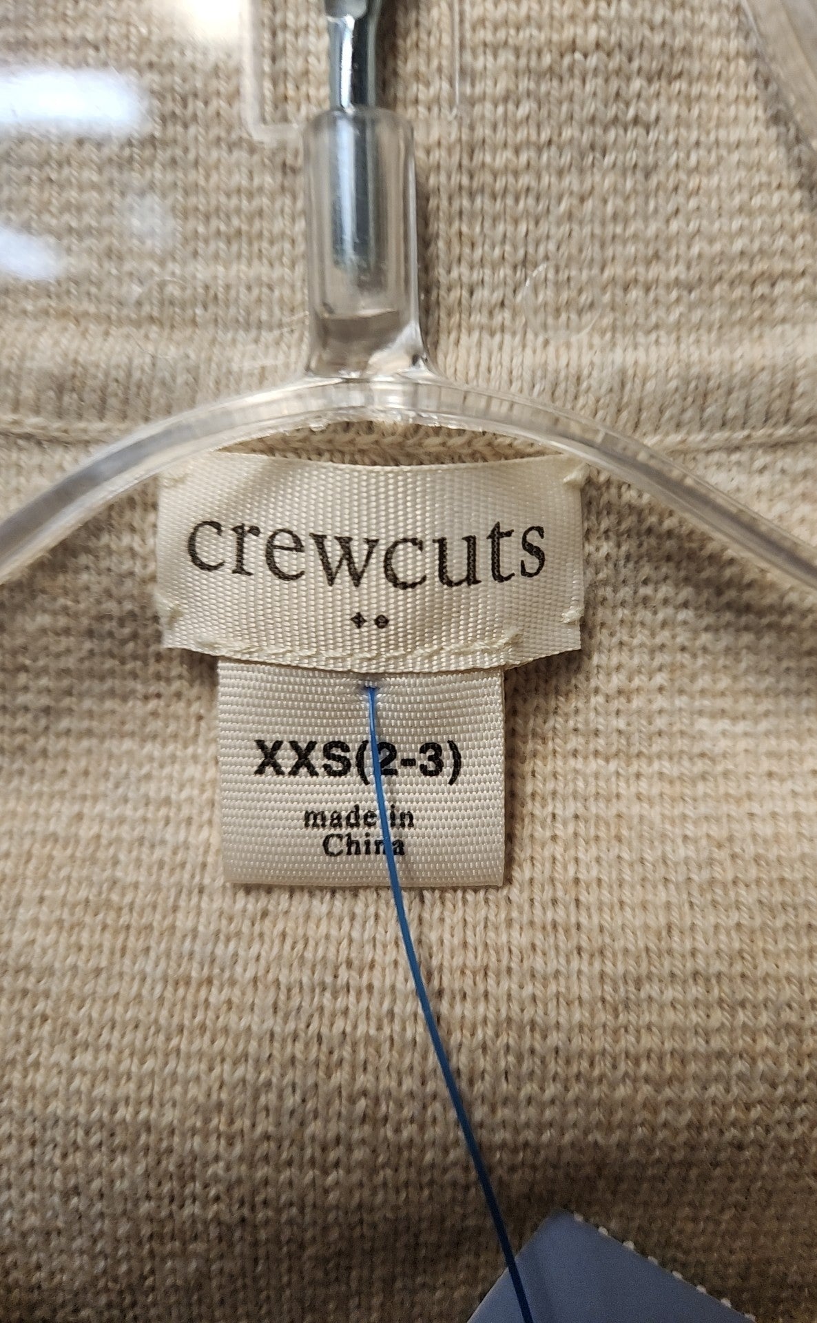 Crewcuts Girl's Size 2/3 Beige Sweater
