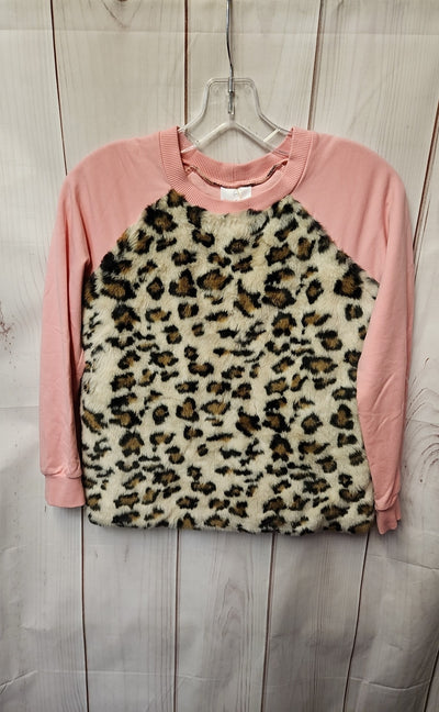 Hanna Andersson Girl's Size 10 Pink & Brown Sweatshirt