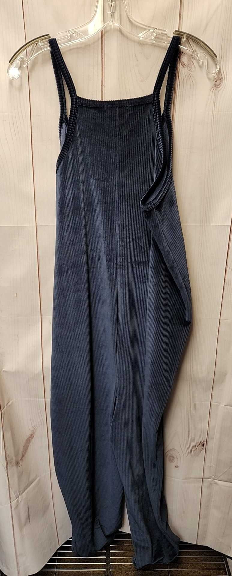NWT SincerelyJules Women's Size XL Blue Velour Jumpsuit