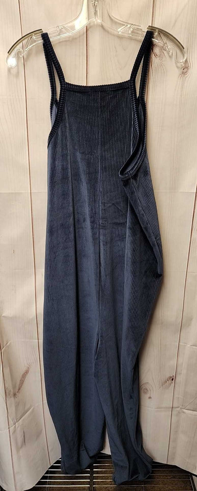 NWT SincerelyJules Women's Size XL Blue Velour Jumpsuit