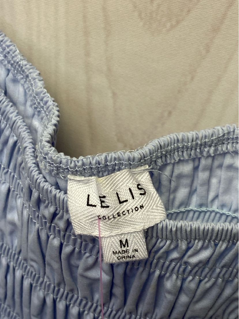 Lelis Women's Size M Blue Short Sleeve Top