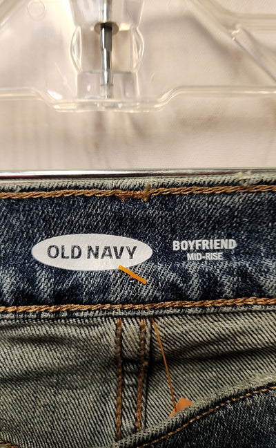 NWT Old Navy Women's Size 29 (7-8) Blue Jeans Boyfriend Mid Rise