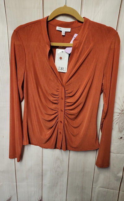 NWT Dr2 Women's Size M Orange Long Sleeve Top