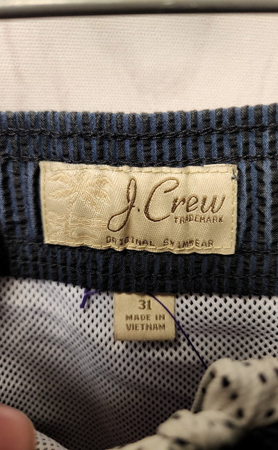 J Crew Men's Size 31 Navy Swim Trunks