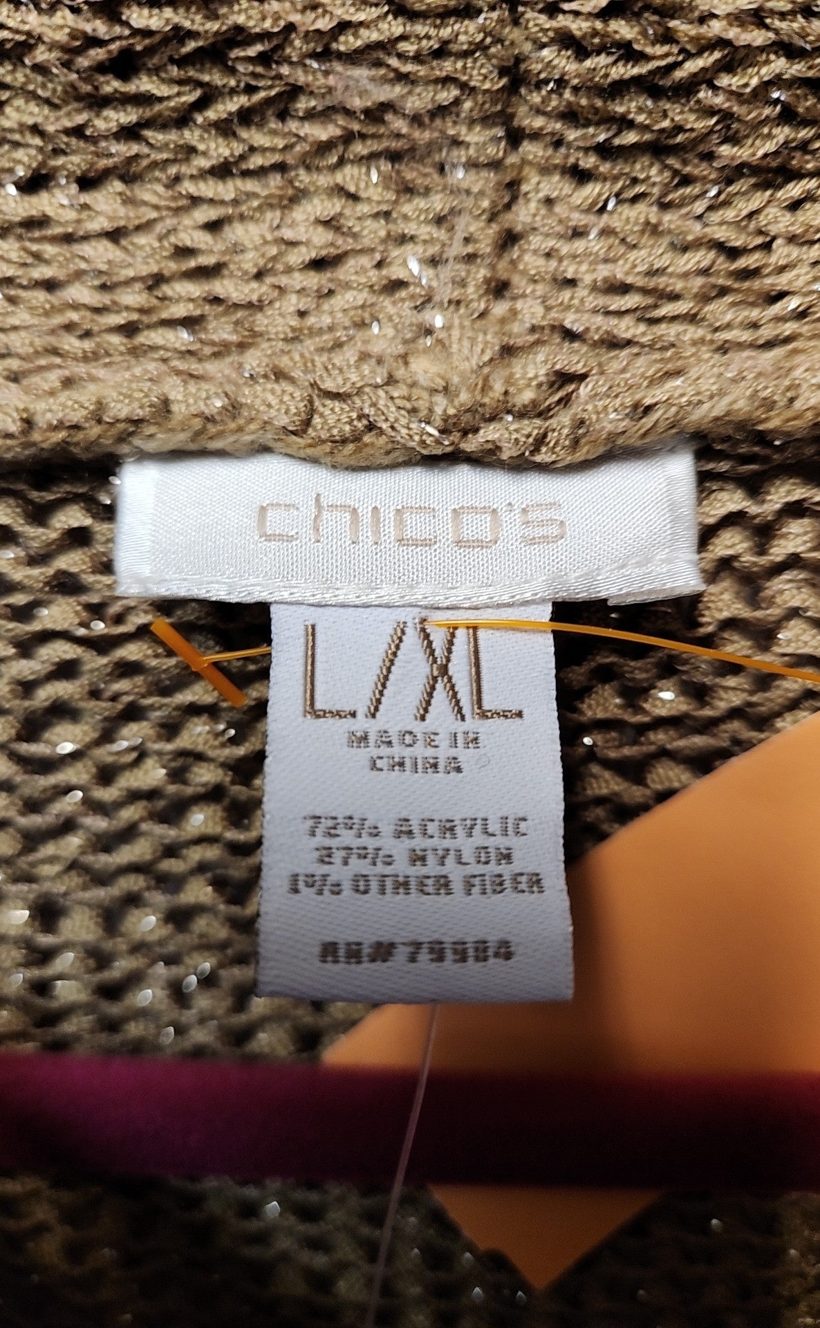 Chico's Women's Size L/XL Brown Sweater