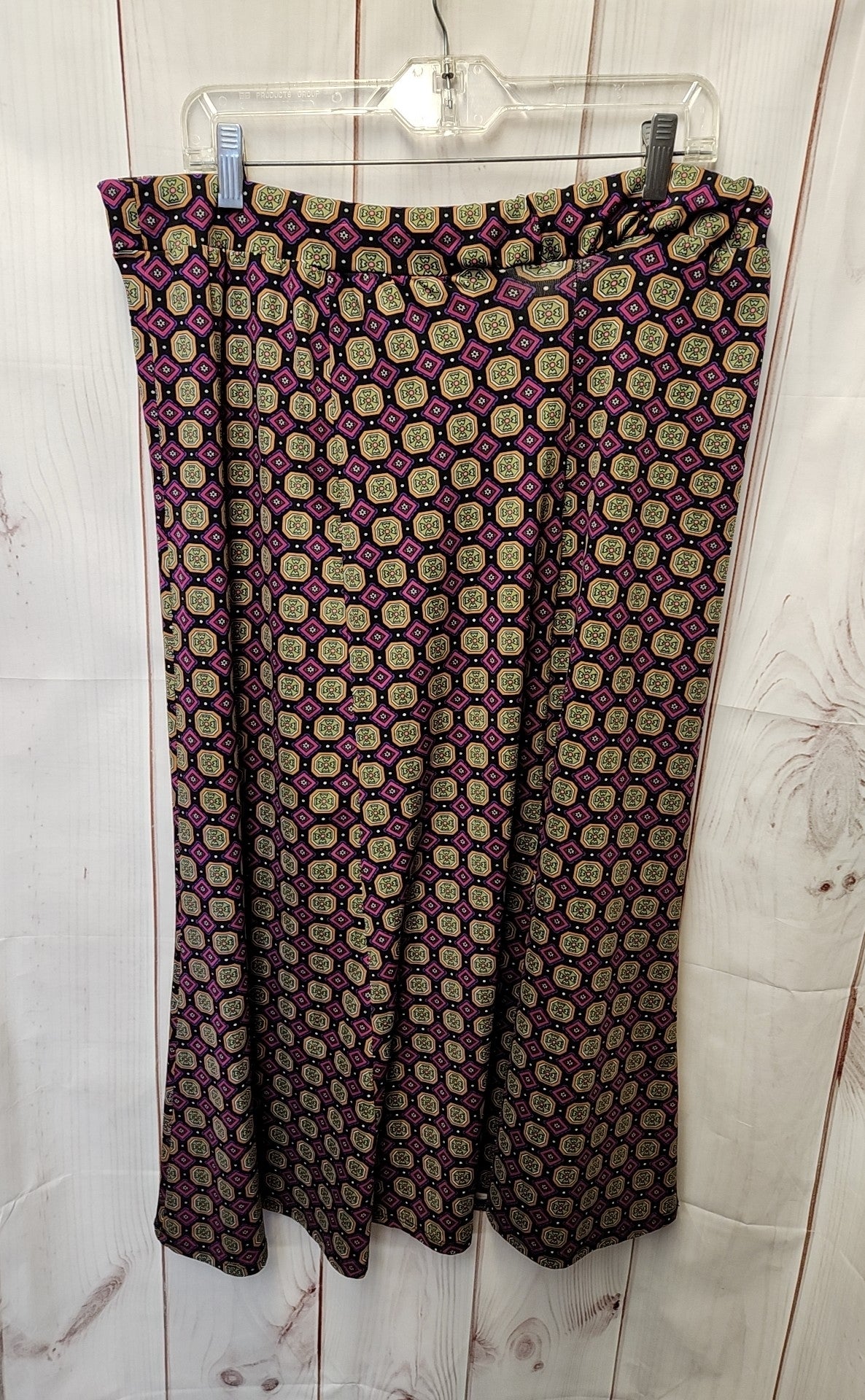 Sunny Leigh Women's Size L Tall Black & Purple Skirt