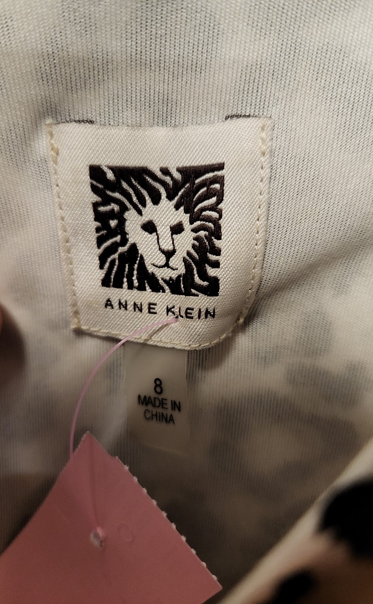 Anne Klein Women's Size 8 Brown Animal Print Dress