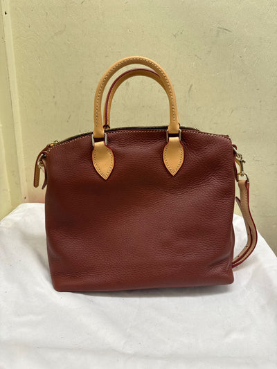 Dooney & Bourke Dillen Double Pocket Brown Leather Purse Bag